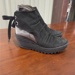 Fly London Yama wedge ankle boots